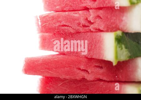 Stapel von Wassermelonen`s Scheiben Stockfoto